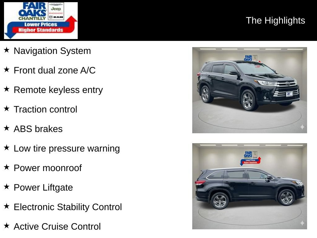 Used 2019 Toyota Highlander Limited AWD/4WD image 2