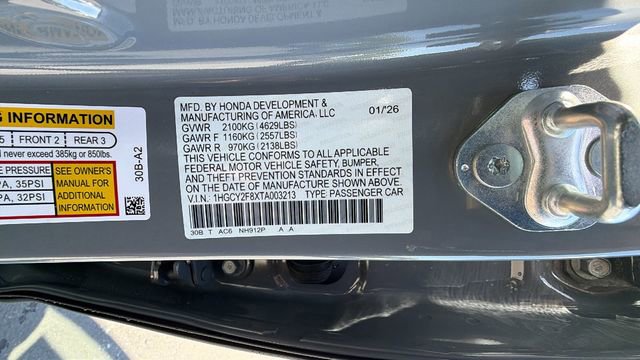 New 2026 Honda Accord Touring image 34