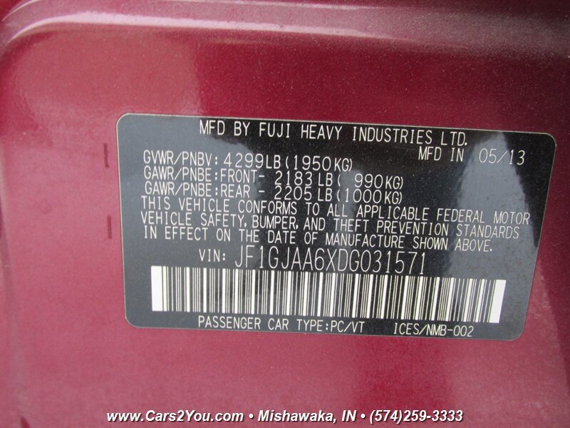 Used 2013 Subaru Impreza 2.0i AWD/4WD image 23
