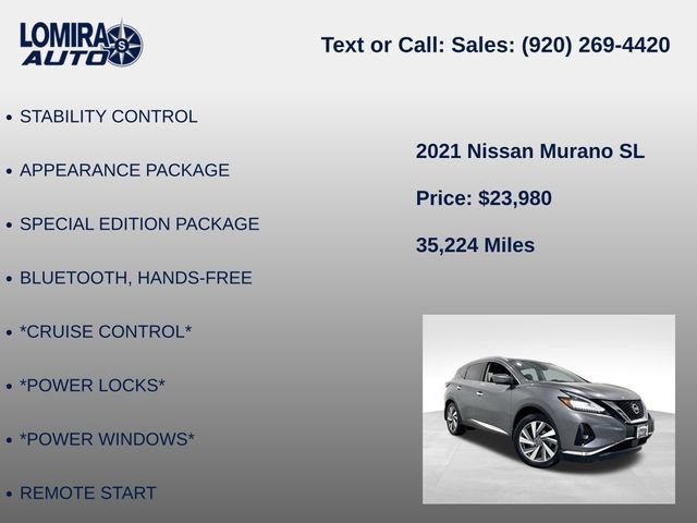 Used 2021 Nissan Murano SL AWD/4WD image 8