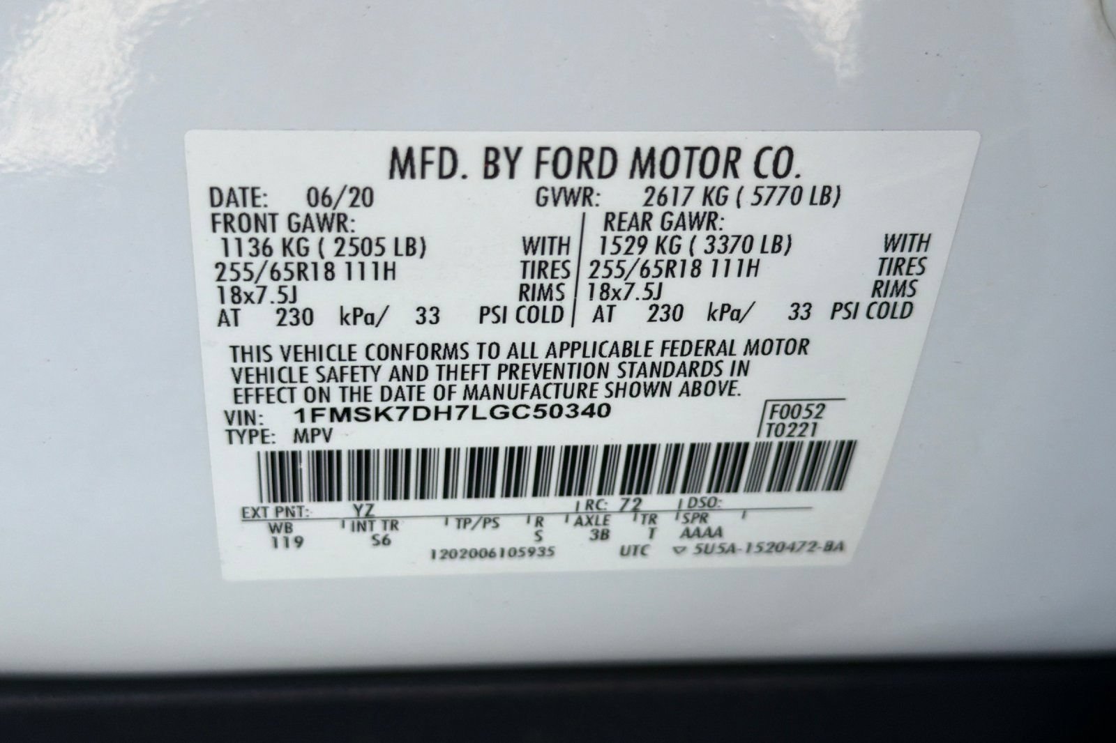 Used 2020 Ford Explorer XLT w/ Equipment Group 202A RWD image 46