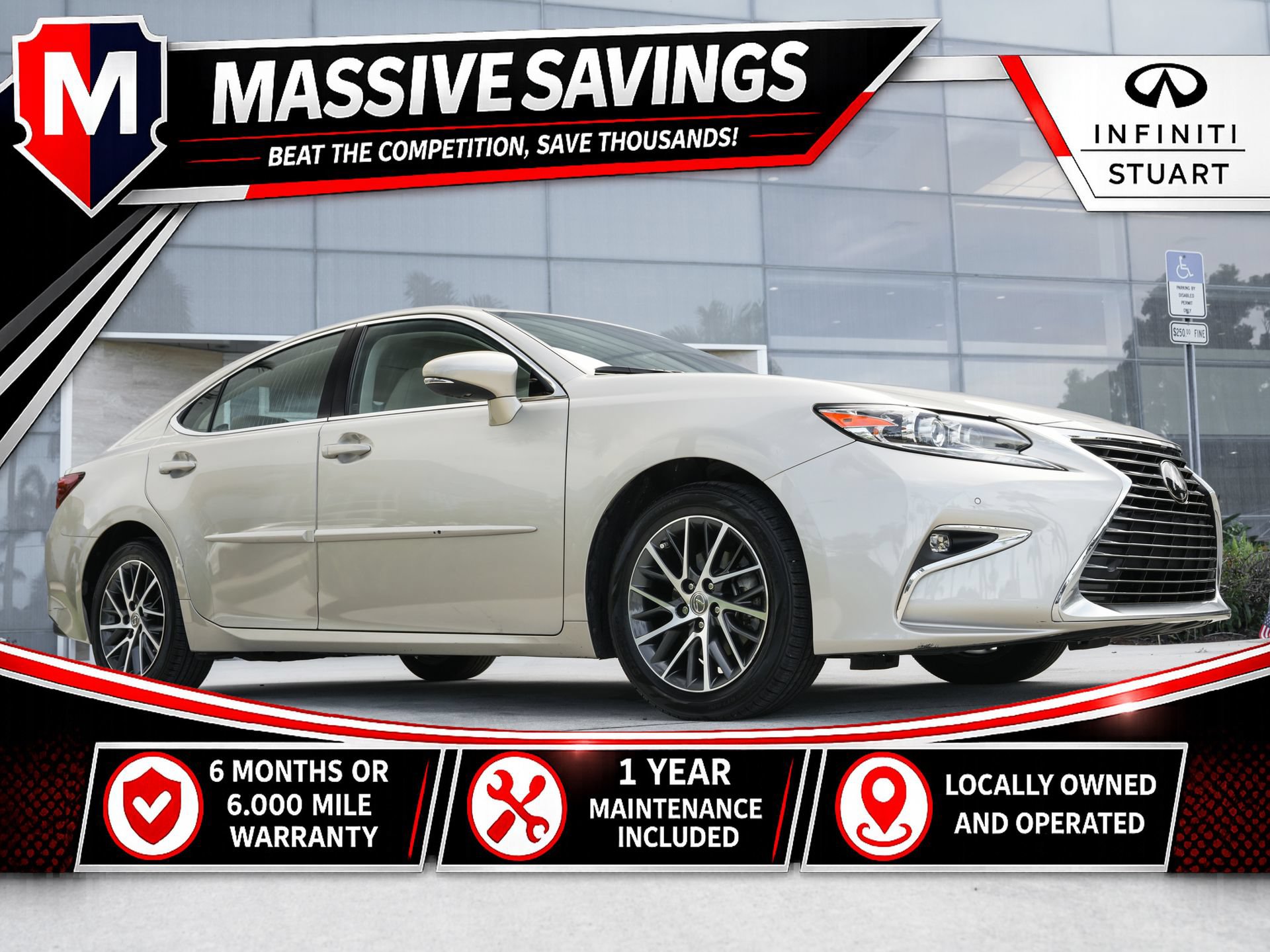 Used 2018 Lexus ES 350 w/ Luxury Package w/Wood Trim