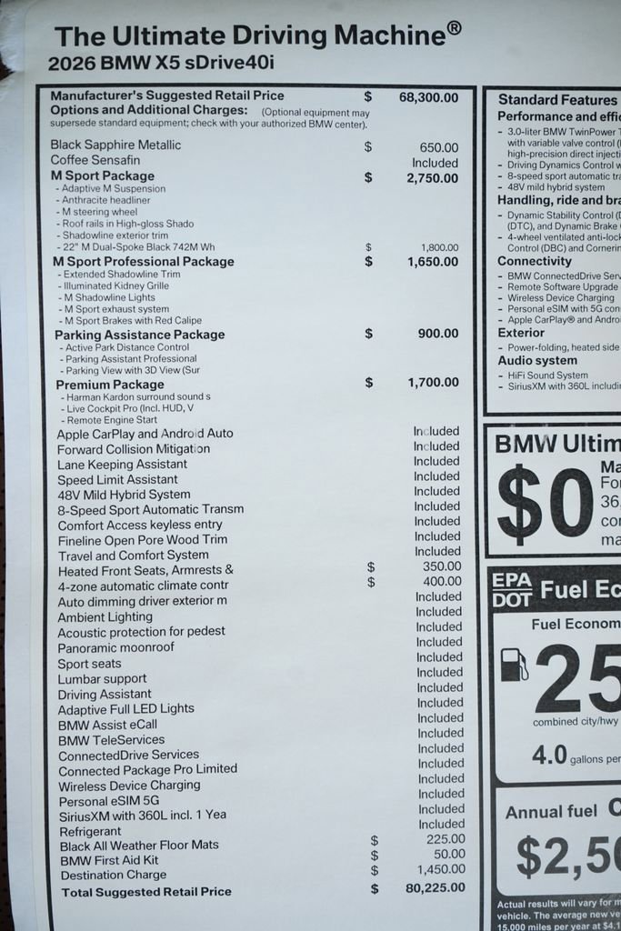 New 2026 BMW X5 sDrive40i w/ M Sport Package image 12