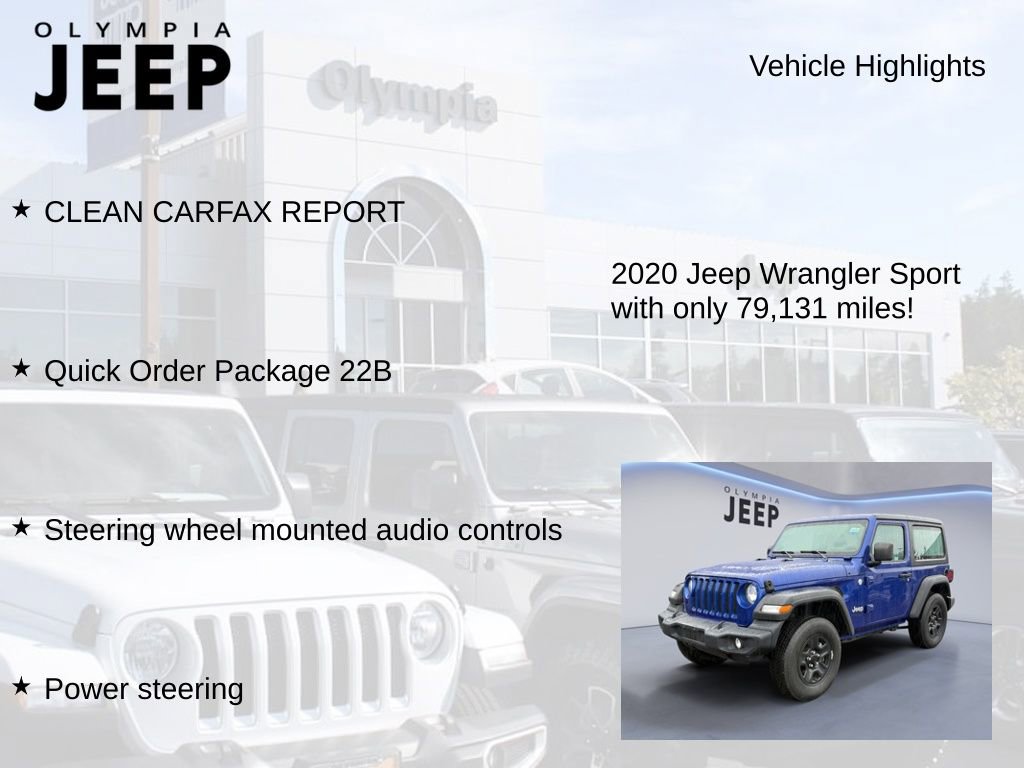 Used 2020 Jeep Wrangler Sport image 7