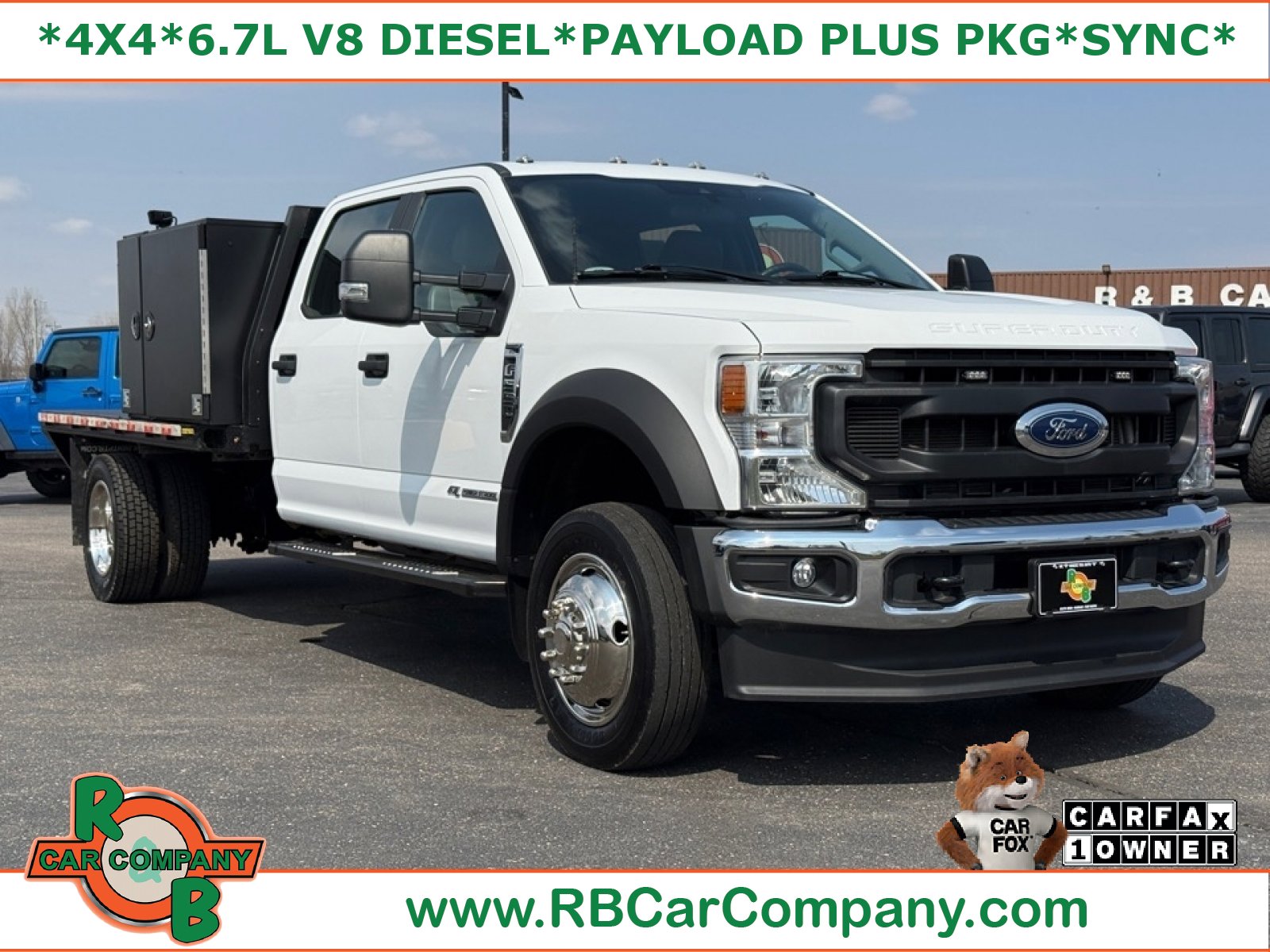 Used 2022 Ford F550 4x4 Crew Cab Super Duty w/ Power Equipment Group image 1