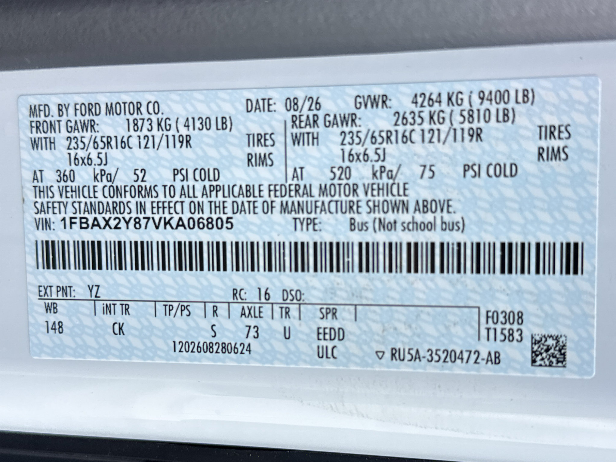 New 2027 Ford Transit 350 XL RWD image 30