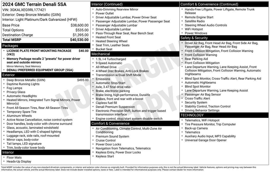 Used 2024 GMC Terrain Denali image 7