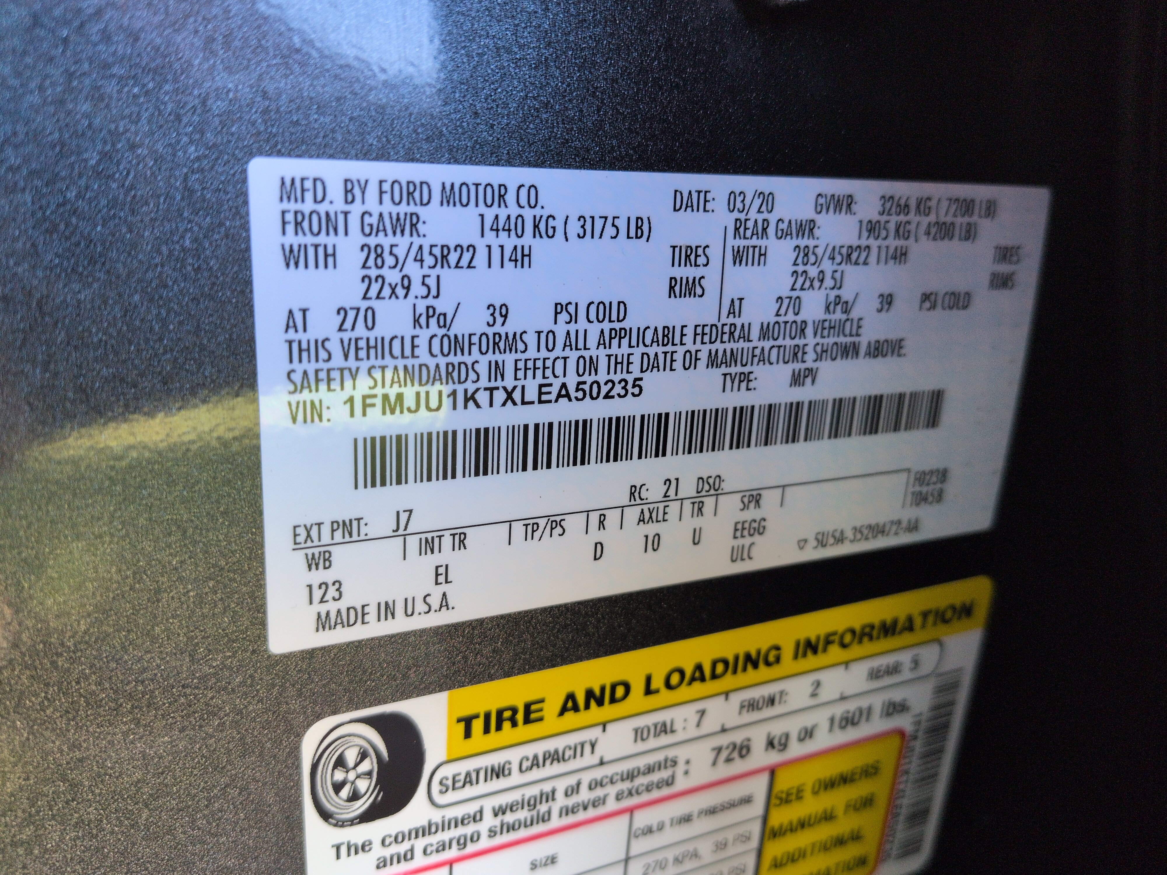 Certified 2020 Ford Expedition Limited w/ Equipment Group 302A RWD image 29