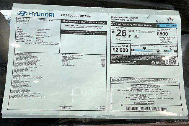 New 2025 Hyundai Tucson SE image 12