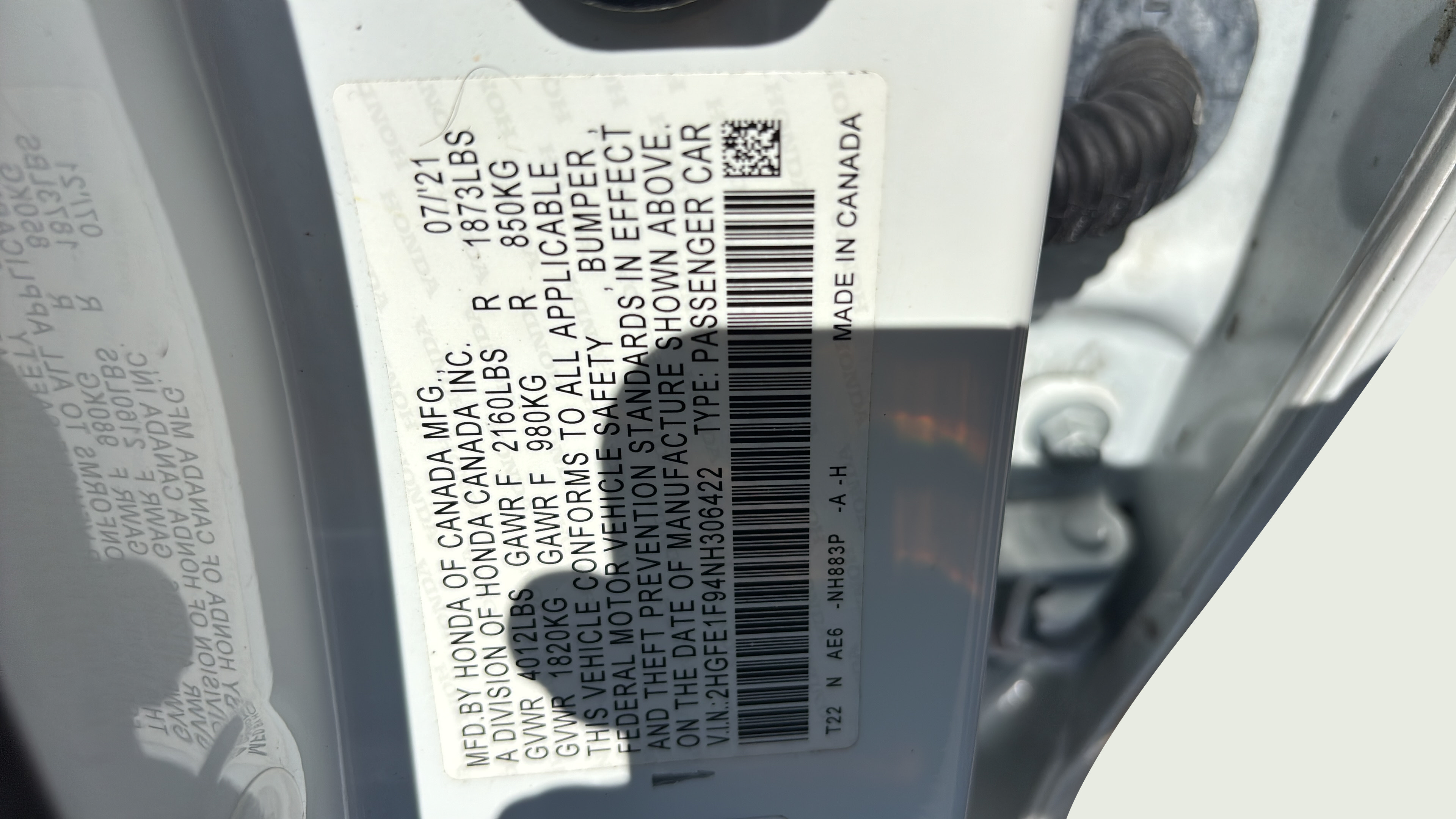 Certified 2022 Honda Civic Touring image 18