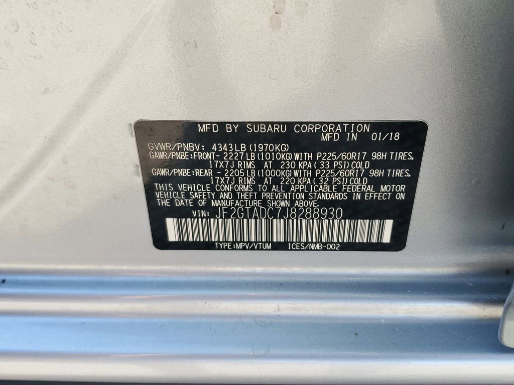 Used 2018 Subaru Crosstrek 2.0i Premium w/ Eyesight System image 30