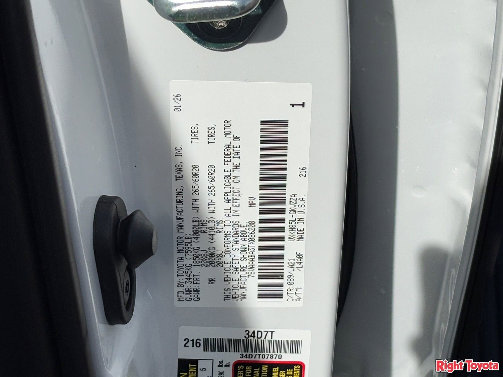 Certified 2026 Toyota Sequoia Platinum w/ Tow Technology Package image 31