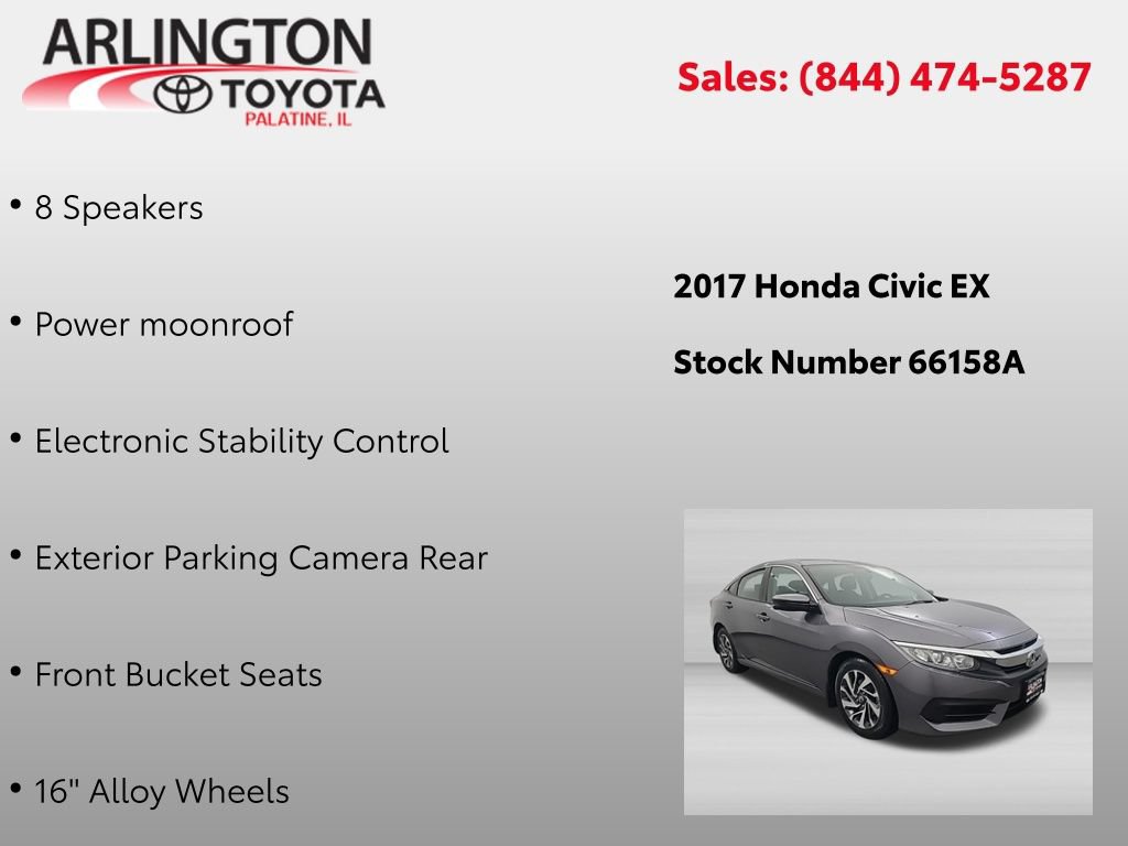 Used 2017 Honda Civic EX image 2