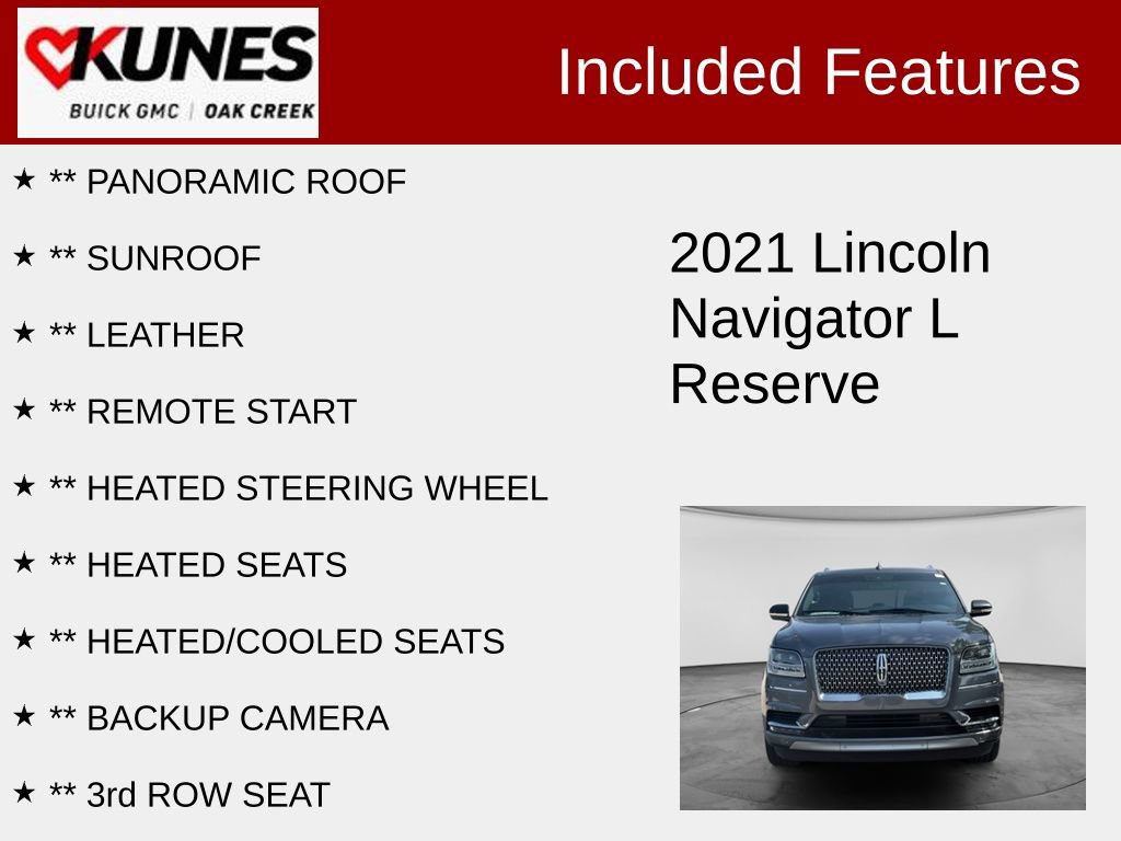 Used 2021 Lincoln Navigator L Reserve AWD/4WD image 2