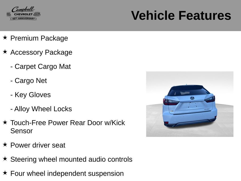 Used 2020 Lexus RX 350 FWD w/ Premium Package image 5