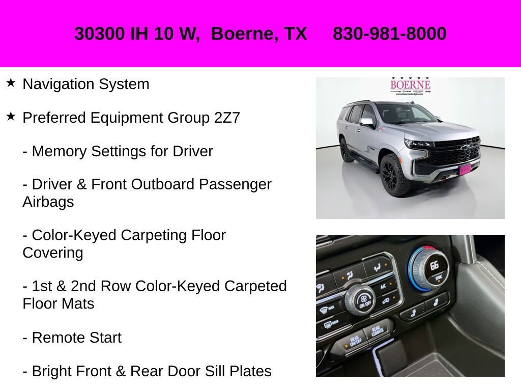 Used 2024 Chevrolet Tahoe Z71 w/ Z71 Off-Road Package image 11