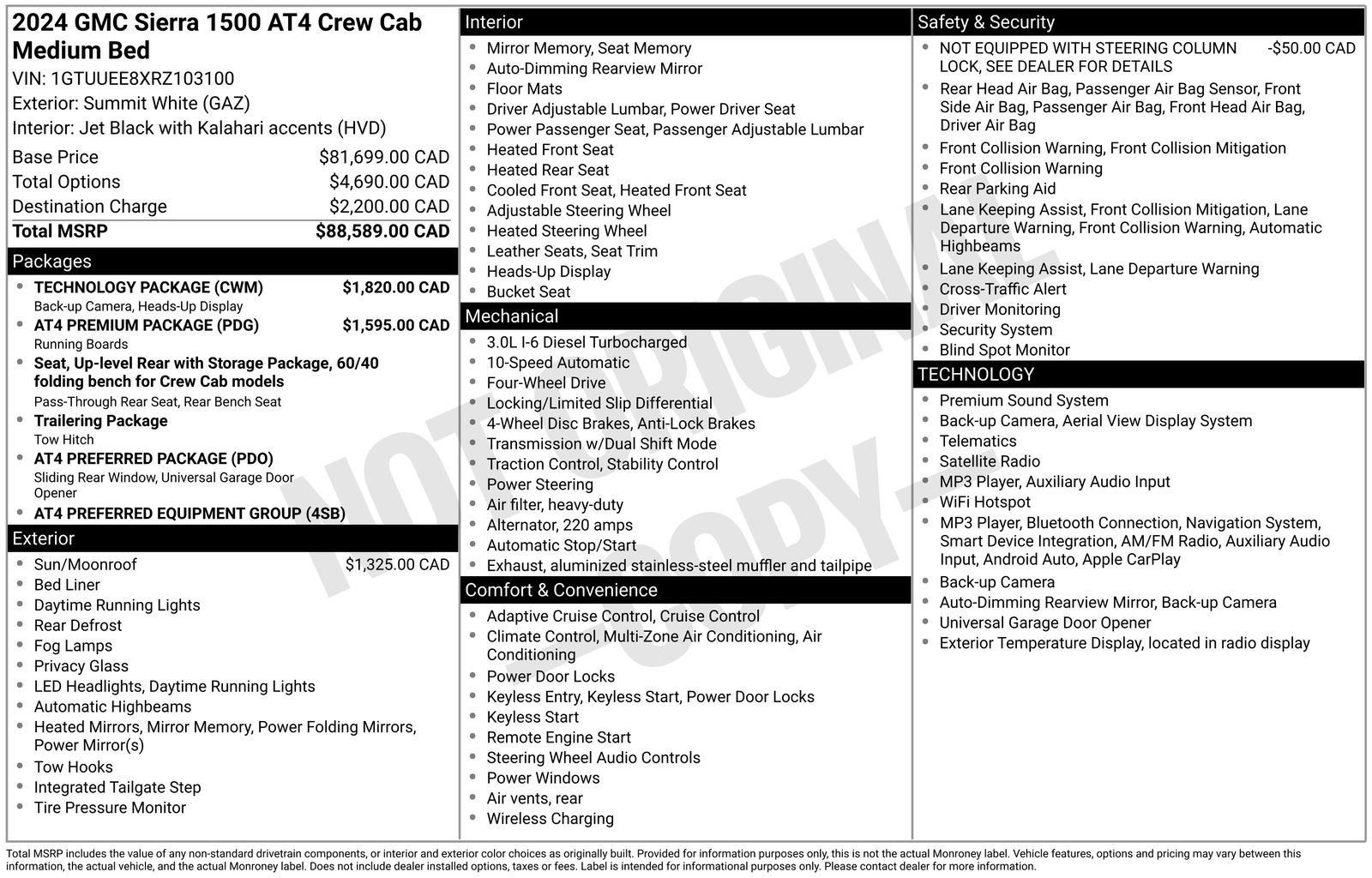 Used 2024 GMC Sierra 1500 AT4 w/ Technology Package AWD/4WD image 7