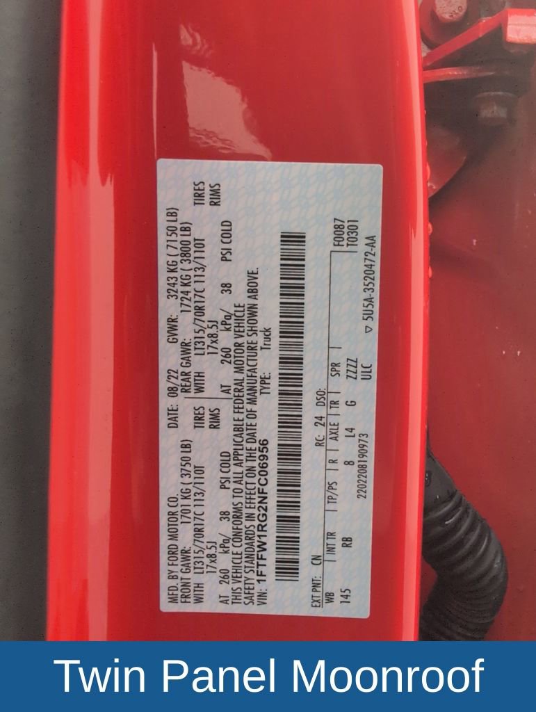 Used 2022 Ford F150 Raptor w/ Equipment Group 801A High image 49