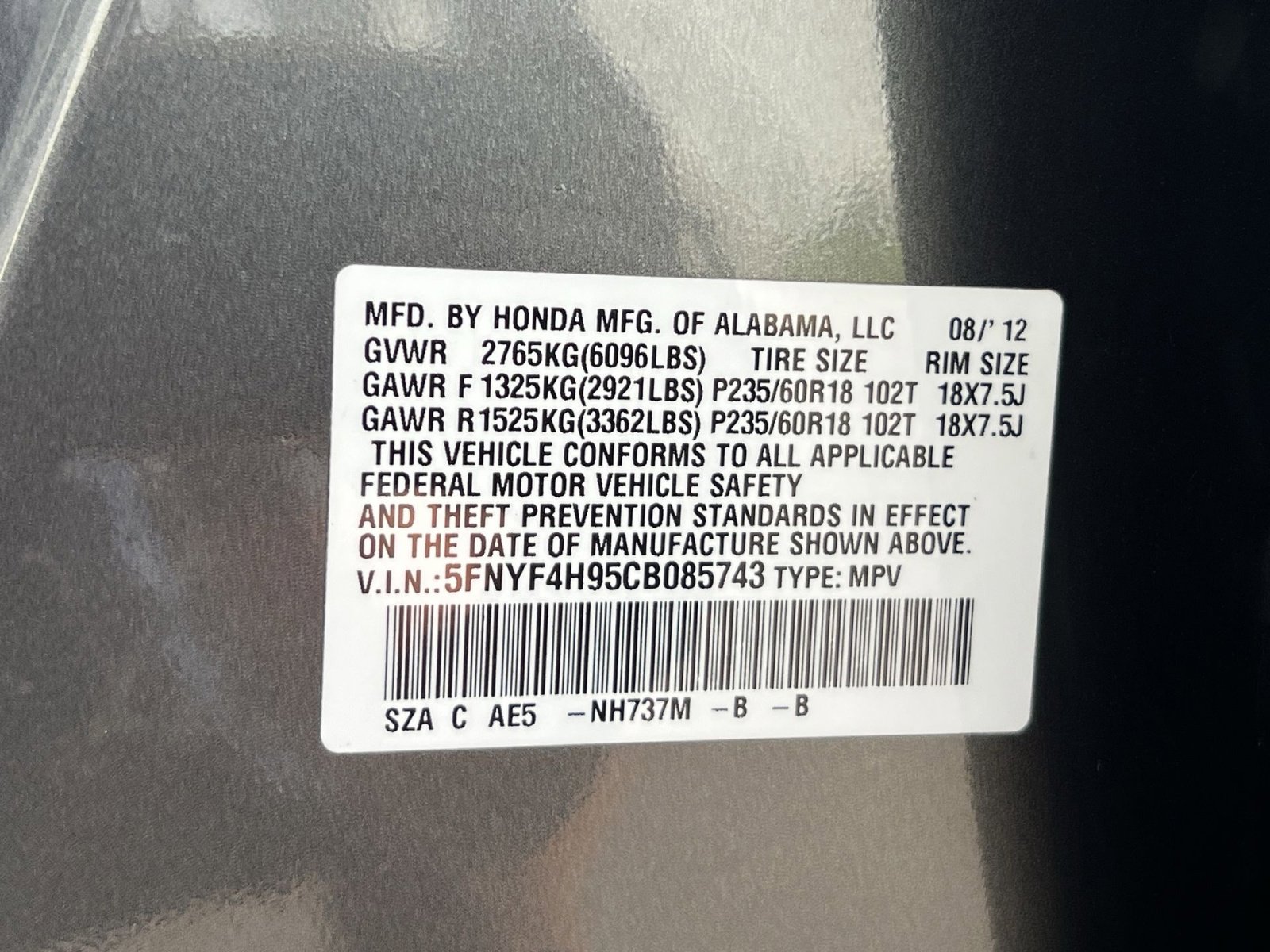 Used 2012 Honda Pilot Touring image 31