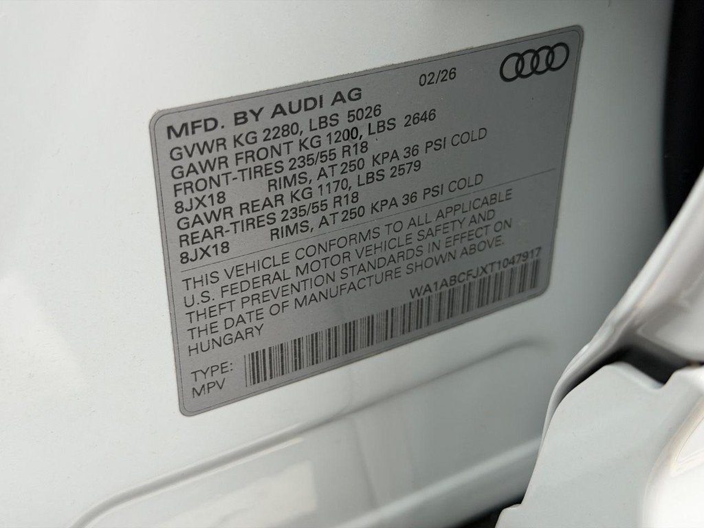 Used 2026 Audi Q3 quattro 2.0T w/ Driver Assistance Package AWD/4WD image 17