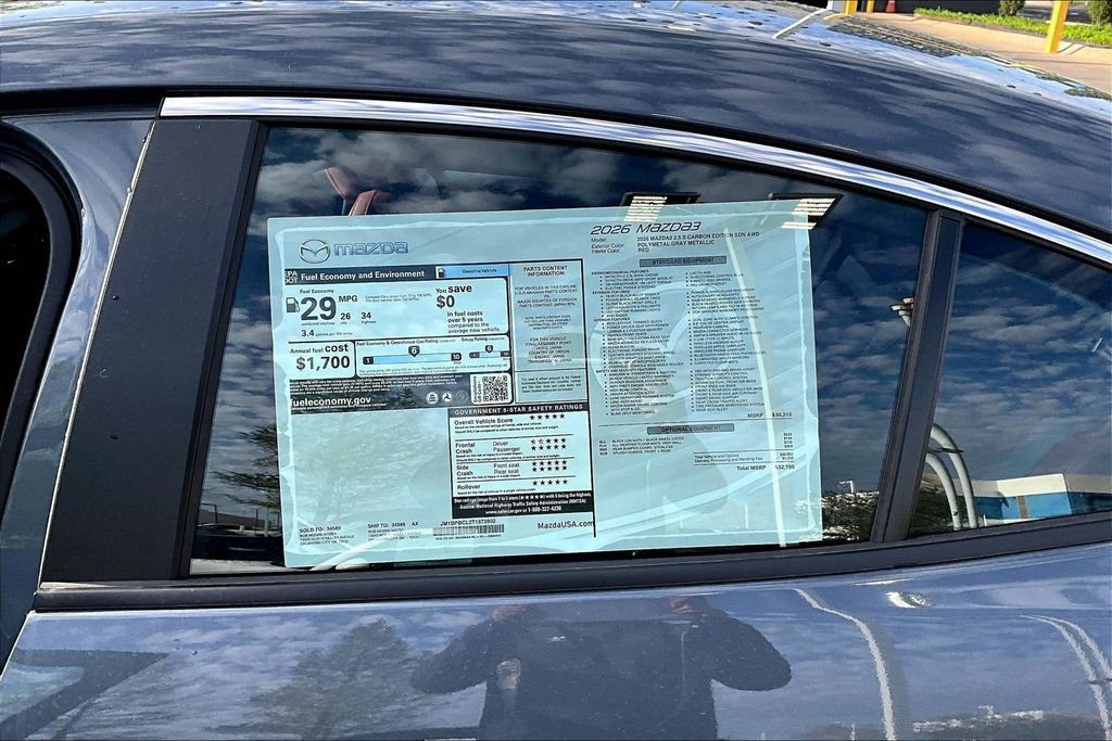 New 2026 MAZDA MAZDA3 Carbon image 12