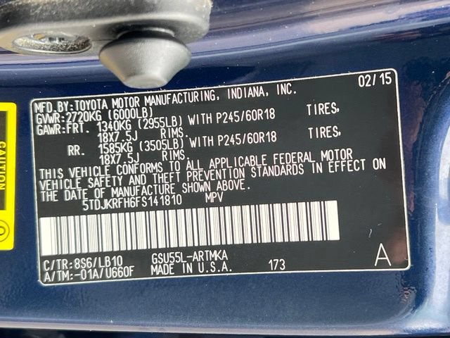 Used 2015 Toyota Highlander XLE AWD/4WD image 33