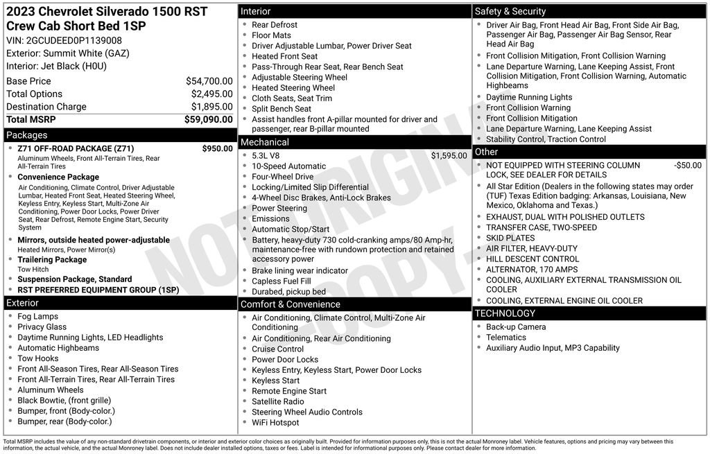 Certified 2023 Chevrolet Silverado 1500 RST w/ Z71 Off-Road Package AWD/4WD image 27
