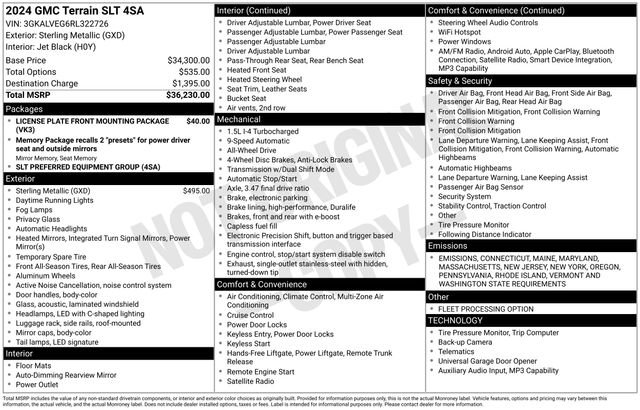 Used 2024 GMC Terrain SLT image 33