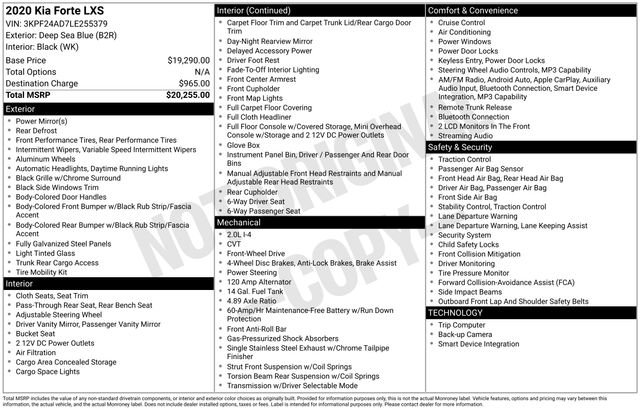 Used 2020 Kia Forte LXS FWD image 24