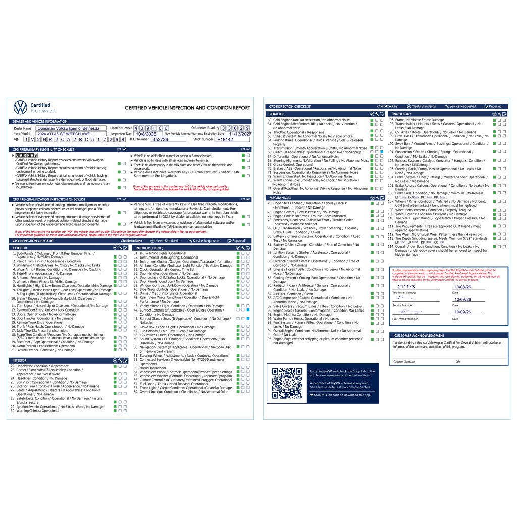 Certified 2024 Volkswagen Atlas SE AWD/4WD image 8