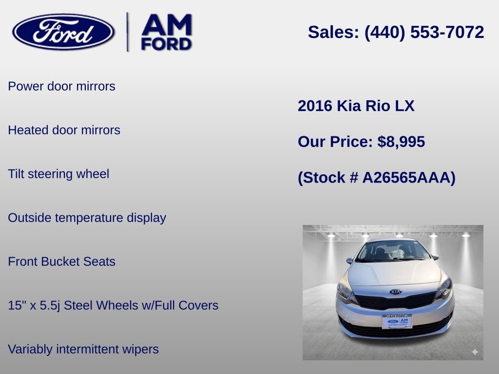 Used 2016 Kia Rio LX FWD image 12