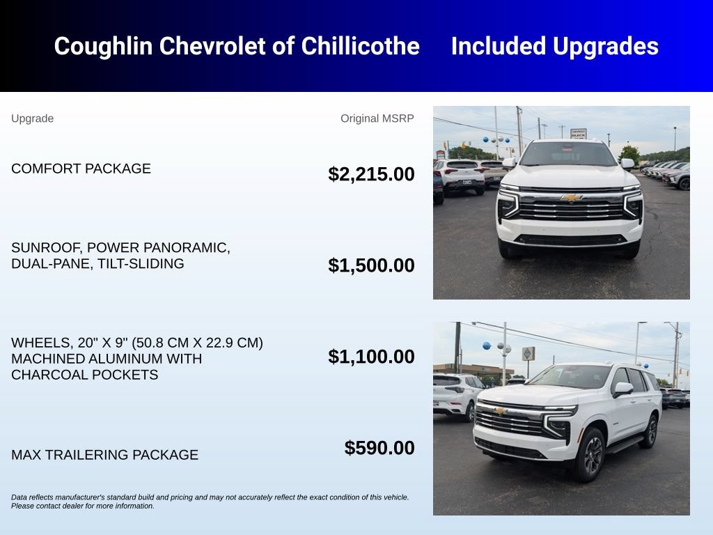 New 2026 Chevrolet Tahoe LT w/ Comfort Package AWD/4WD image 3