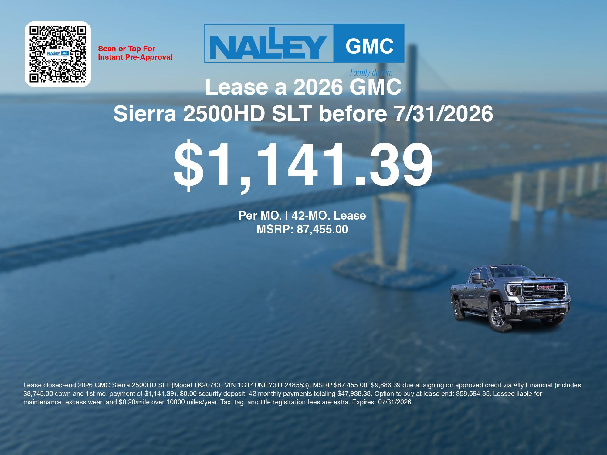 New 2026 GMC Sierra 2500 SLT w/ SLT Premium Package AWD/4WD image 3