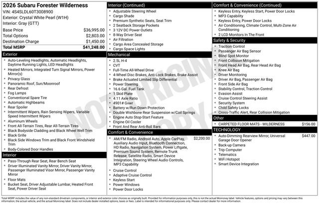 Used 2026 Subaru Forester Wilderness image 3