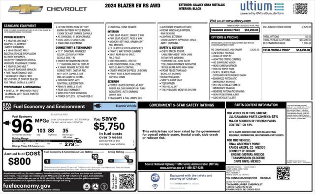 Used 2024 Chevrolet Blazer EV RS image 4