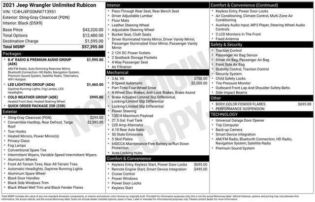 Used 2021 Jeep Wrangler Unlimited Rubicon image 29