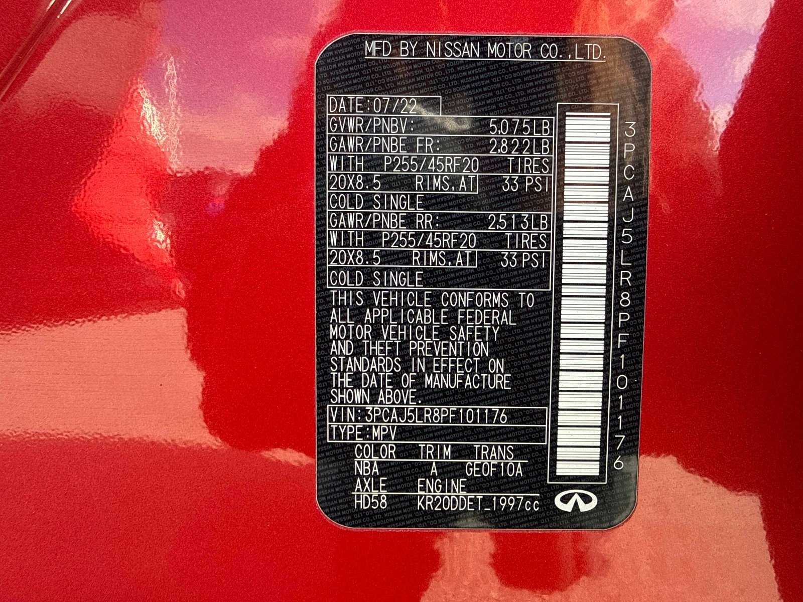 Used 2023 INFINITI QX55 Sensory w/ Lighting Package image 36