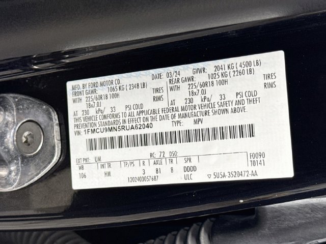 Used 2024 Ford Escape ST-Line AWD/4WD image 38