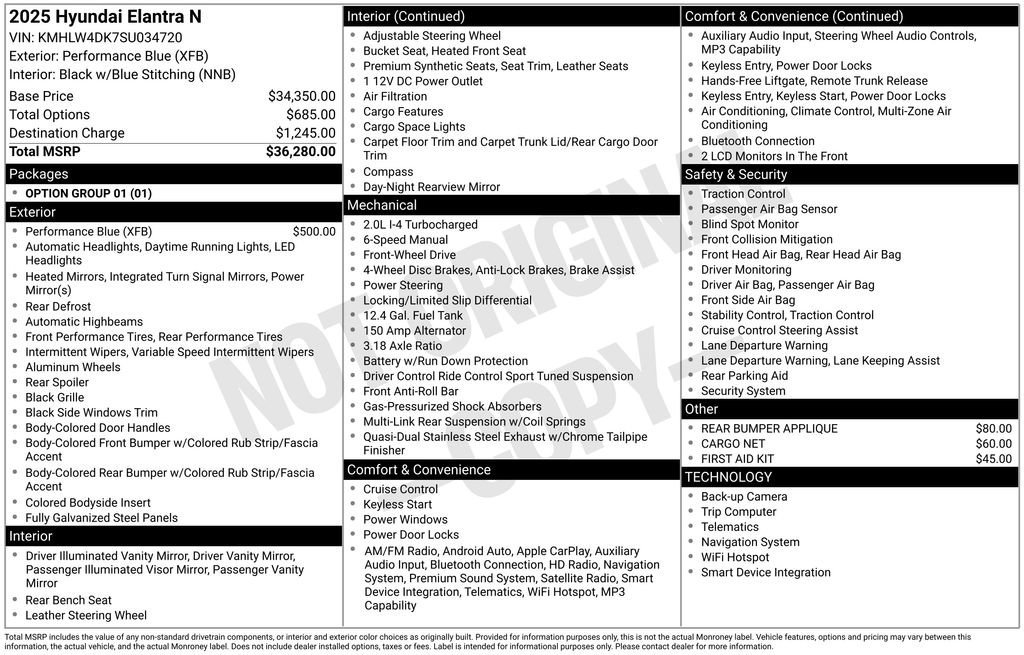 New 2025 Hyundai Elantra N image 4