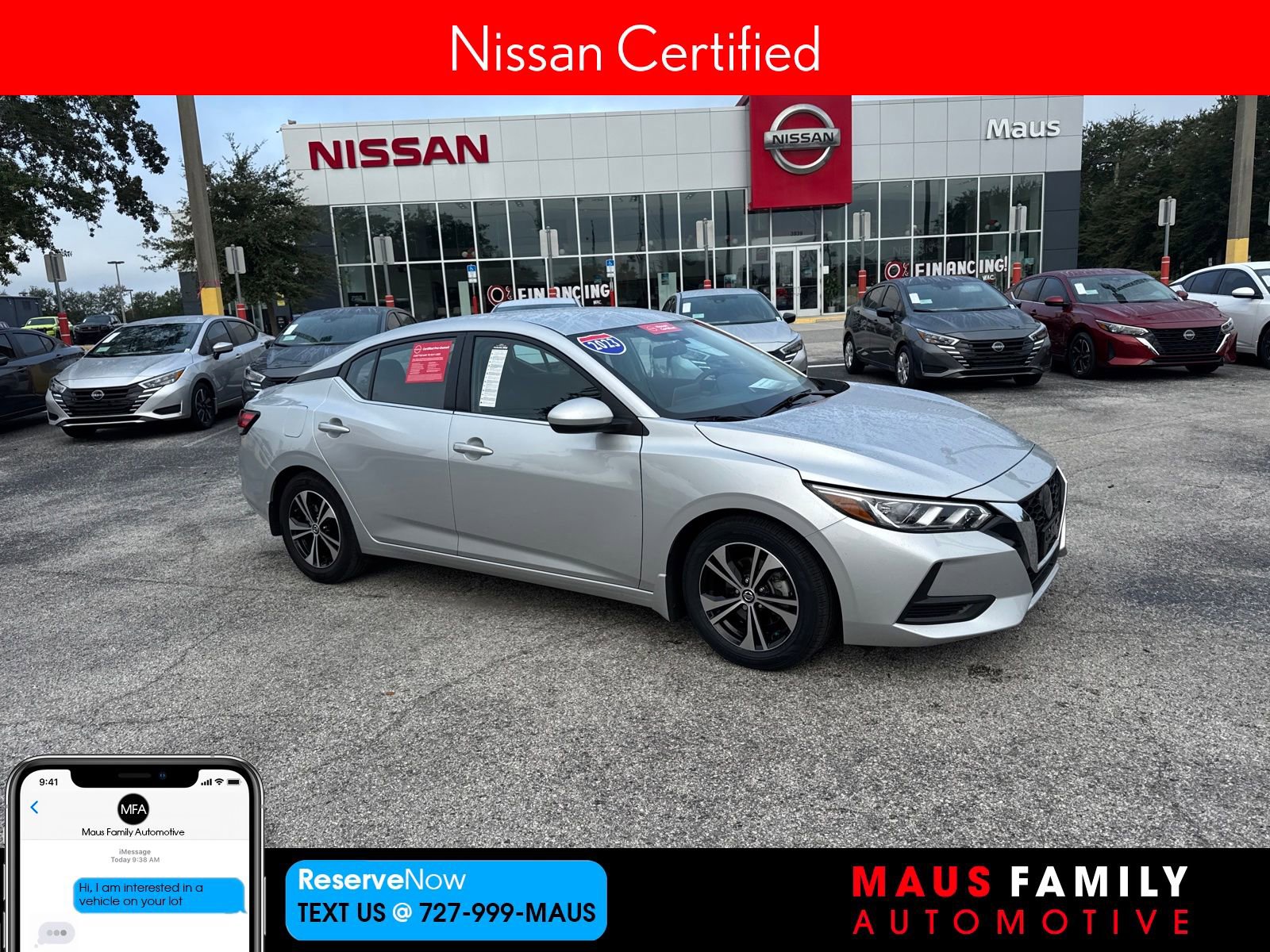 Certified 2023 Nissan Sentra SV w/ All-Weather Package