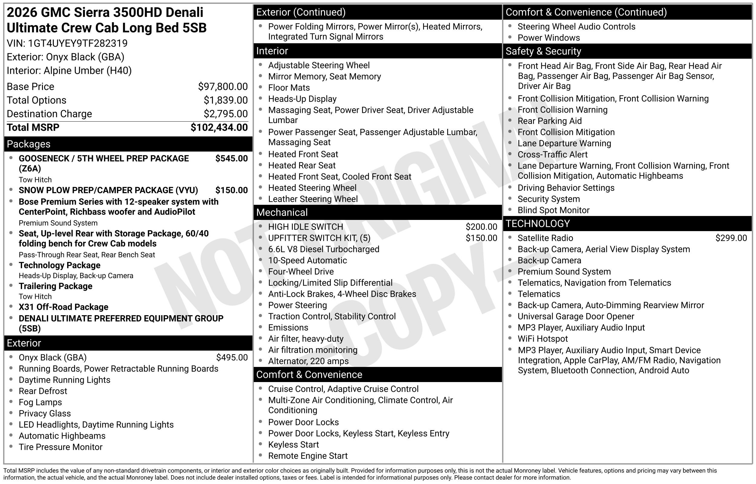 New 2026 GMC Sierra 3500 Denali Ultimate AWD/4WD image 3