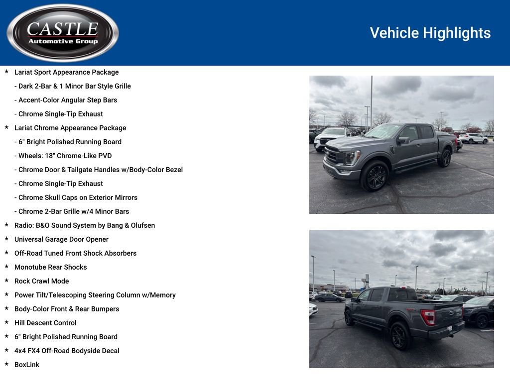 Used 2022 Ford F150 Lariat w/ Equipment Group 502A High image 12