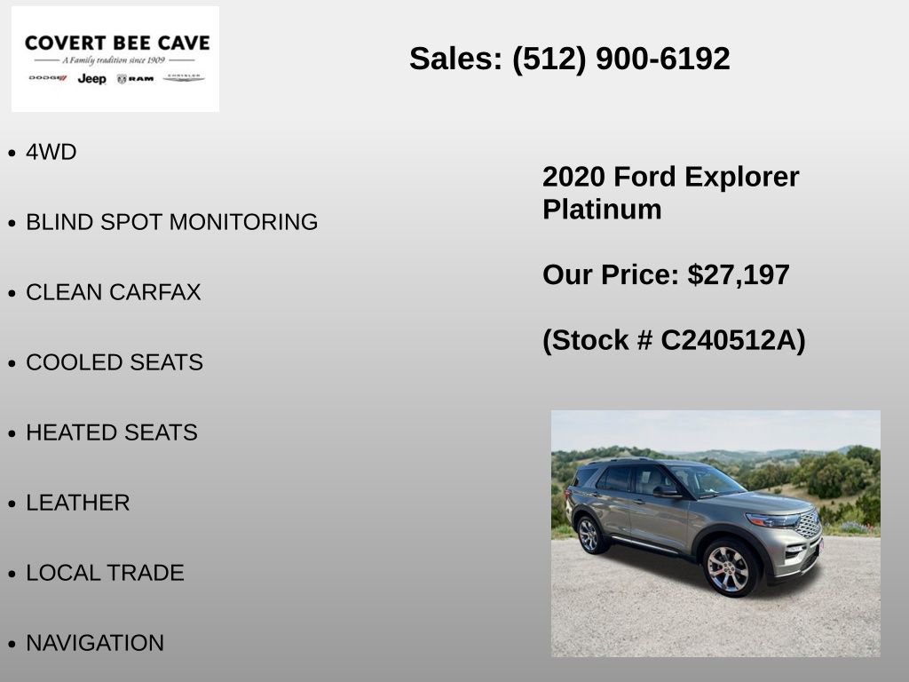 Used 2020 Ford Explorer Platinum w/ Premium Technology Package AWD/4WD image 6