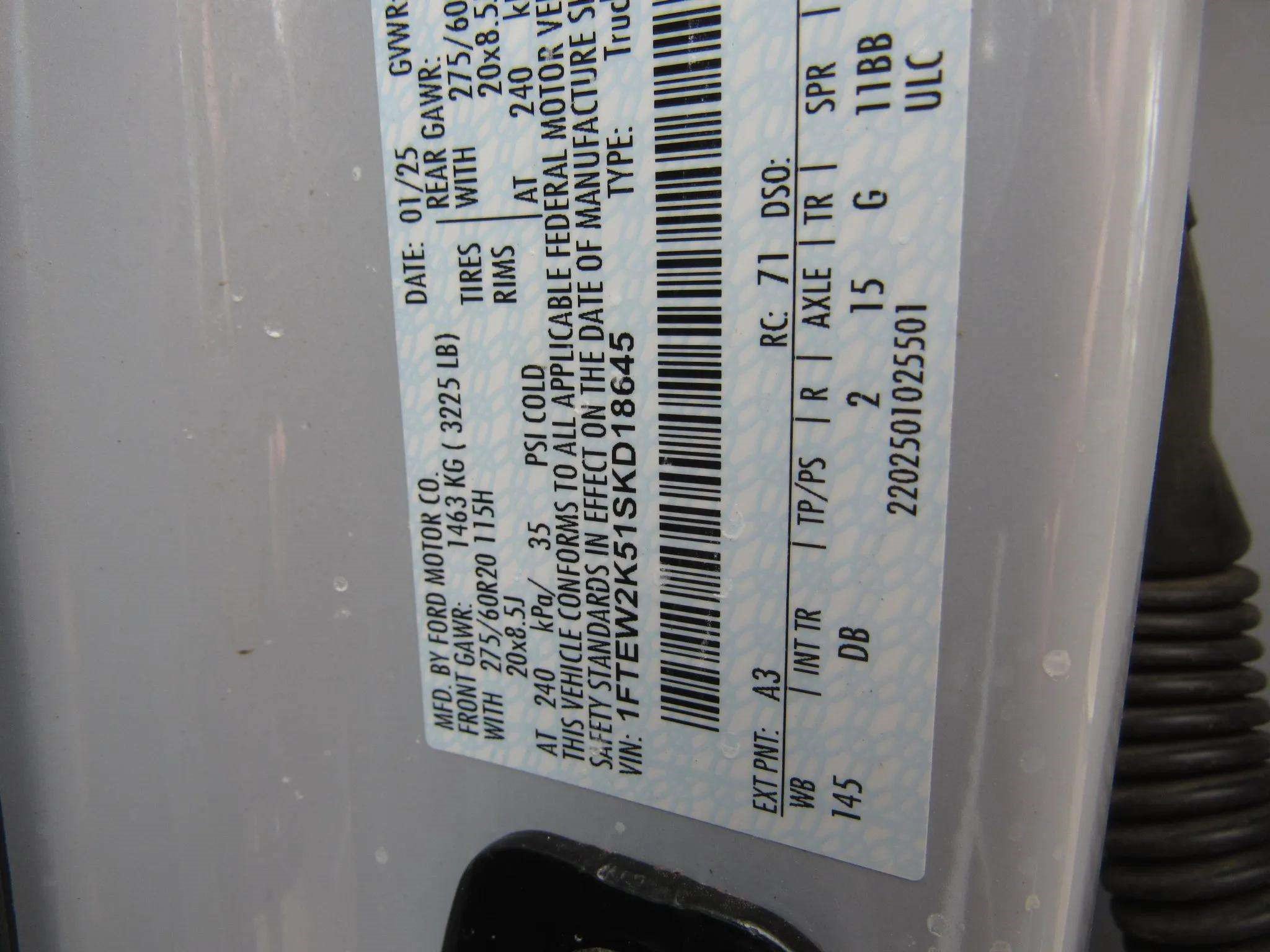 Used 2025 Ford F150 STX w/ Equipment Group 200A RWD image 24