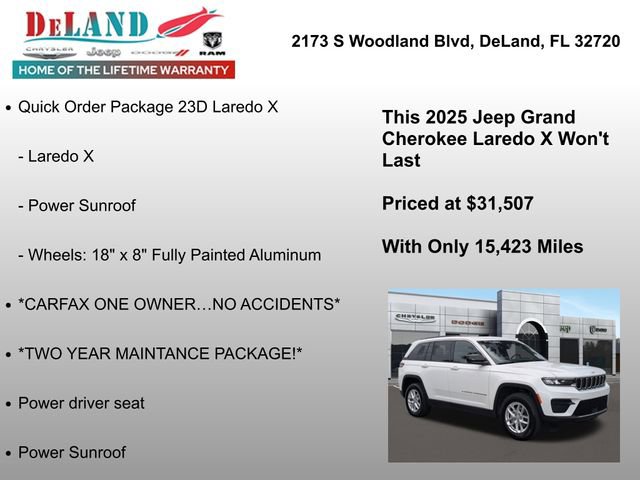 Used 2025 Jeep Grand Cherokee Laredo X image 7
