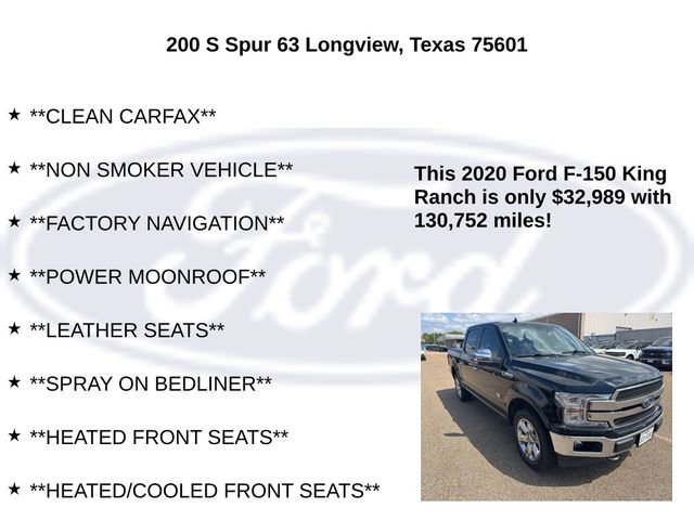Used 2020 Ford F150 King Ranch w/ Equipment Group 601A Luxury AWD/4WD image 5