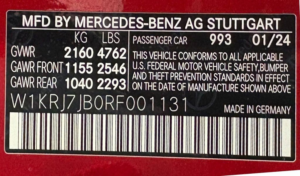 Certified 2024 Mercedes-Benz AMG GT 63 image 39