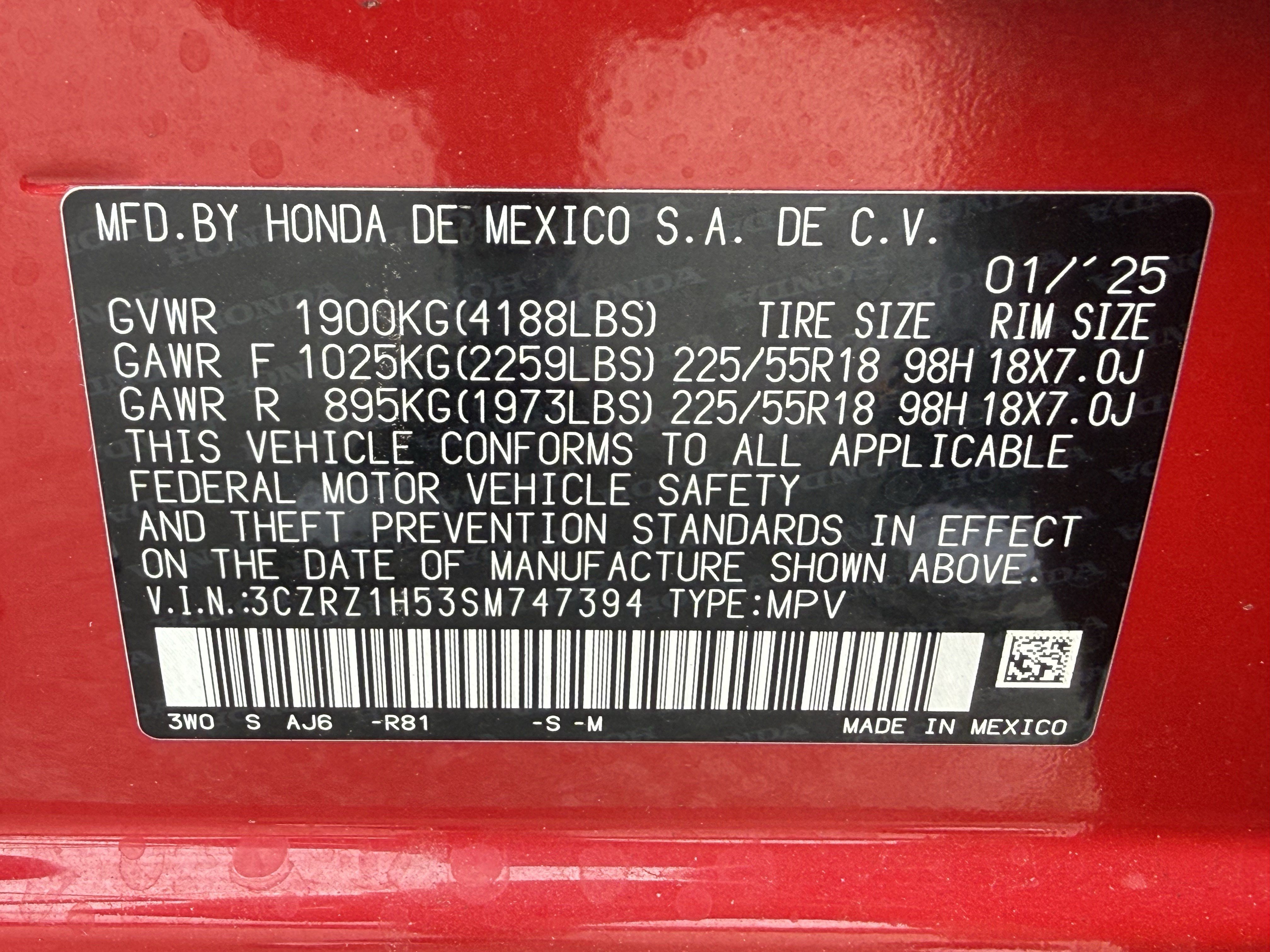 Used 2025 Honda HR-V Sport image 35