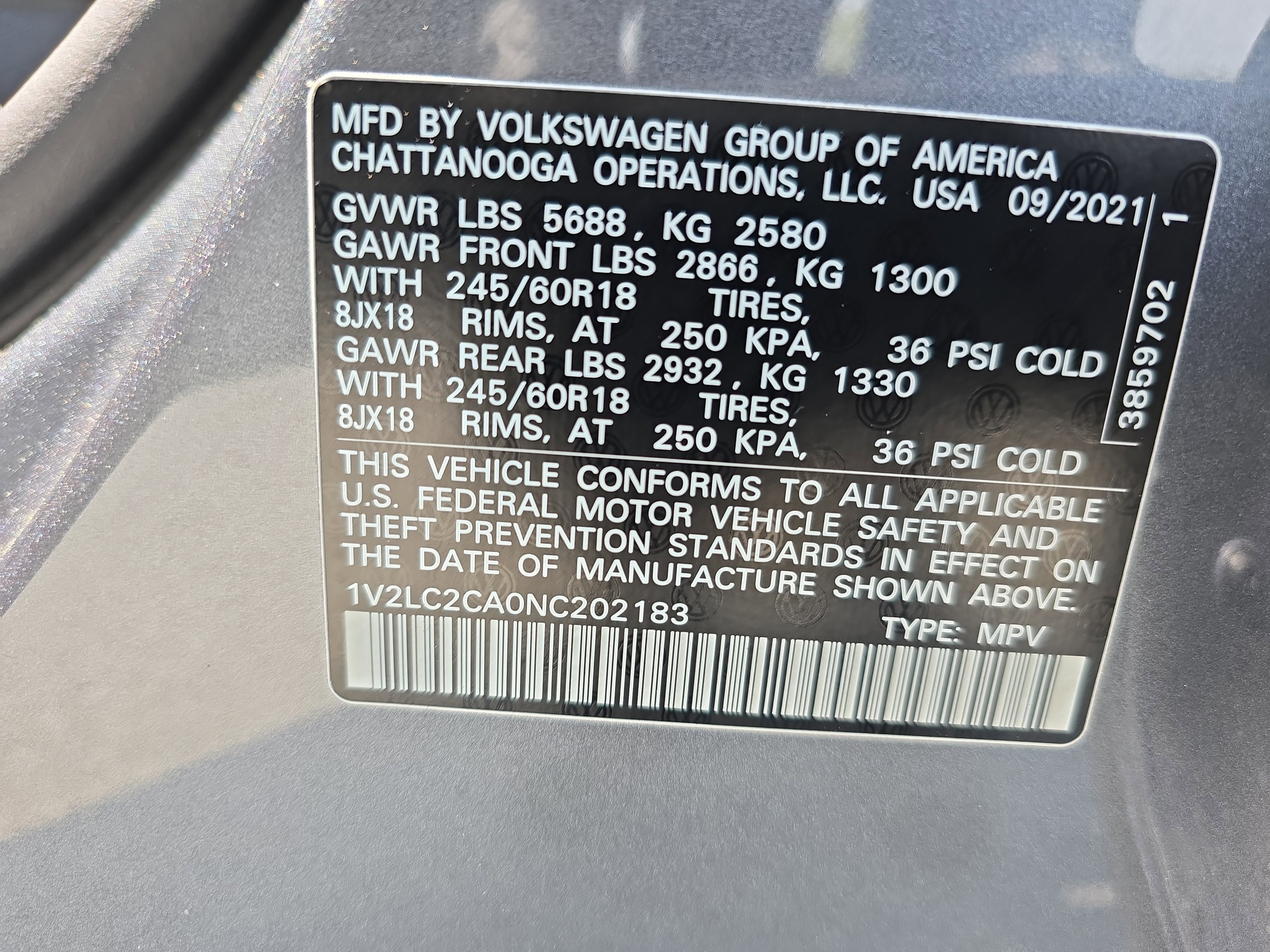 Used 2022 Volkswagen Atlas Cross Sport SE image 31