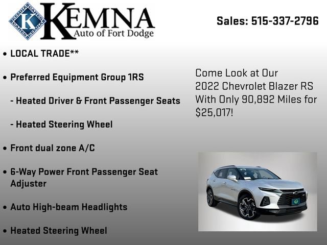 Used 2022 Chevrolet Blazer RS image 6